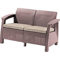 Скамья двухместная Keter CORFU II LOVE SEAT, капучино