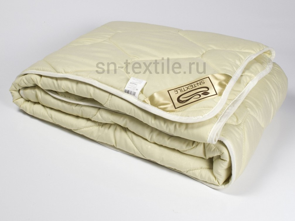 Овечье всесезонное одеяло "Микрофибра-Шерсть" СН-Текстиль 1,5 сп. арт. ОМПШ-О-15