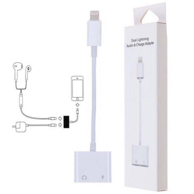 Адаптер / переходник / конвертер Lightning to Lightning Audio / Lightning Charge Adapter J-008 - фото 5 - id-p157653731