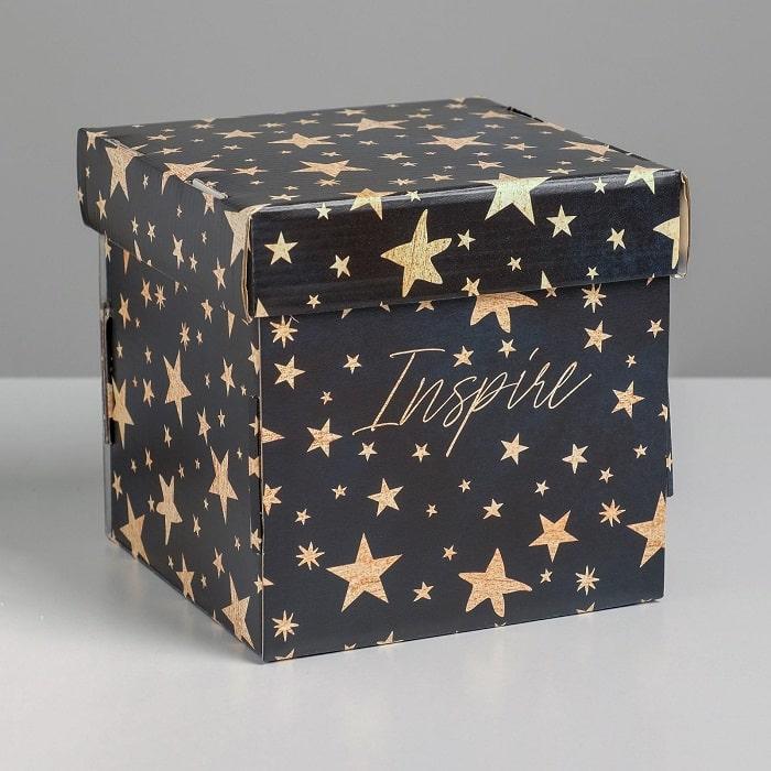 Подарочная коробка «Звездное небо» 15 х 15 х 15 см