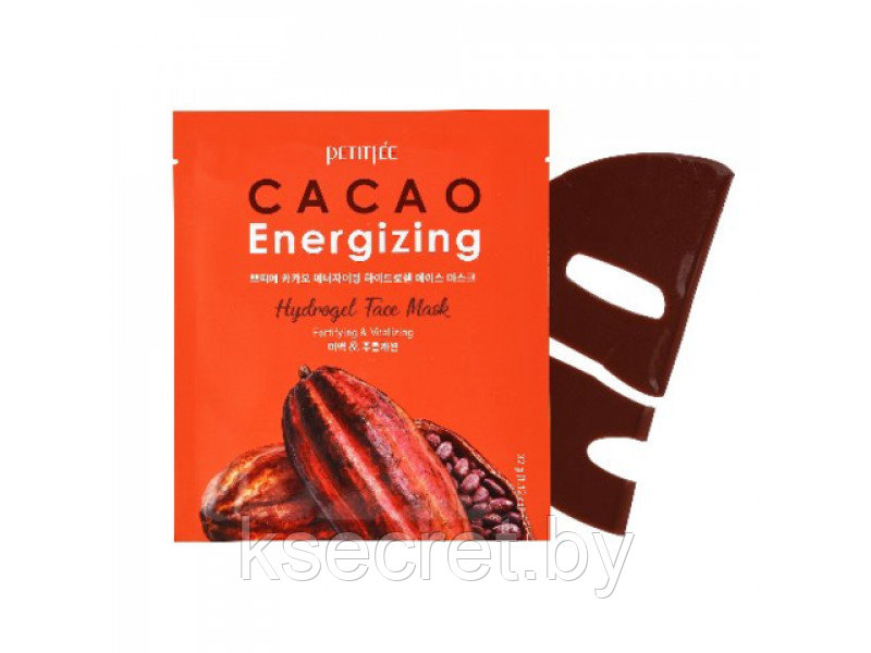 [PETITFEE] Гидрогелевая маска для лица КАКАО Cacao Energizing Hydrogel Face Mask - фото 1 - id-p157655062