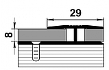 Профиль стыкоперекрывающий ПС 15 алюминий без покрытия 29мм длина 1800мм, фото 2