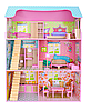 Домик для кукол Барби Dream House с мебелью, деревянный, высота 110 см, арт. B745, фото 4