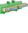 Клеммная колодка на DIN-рейку (5х16мм2 + 6х10мм2), Зеленая Hager - фото 1 - id-p157681172