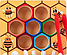 Развивающая деревянная игрушка сортер пчелы с пинцетом "Пчелы и Улей" (арт. HH-181), фото 3