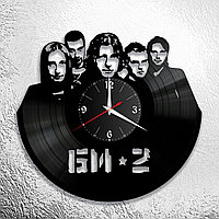Оригинальные часы из виниловых пластинок "Би-2" версия 2