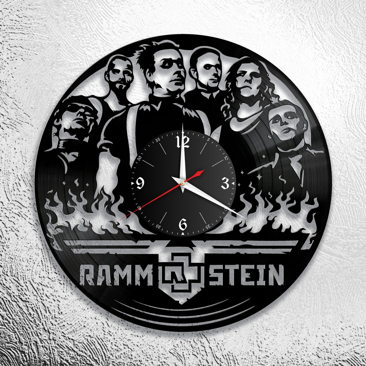 Оригинальные часы из виниловых пластинок "Rammstein"  версия 2, фото 1
