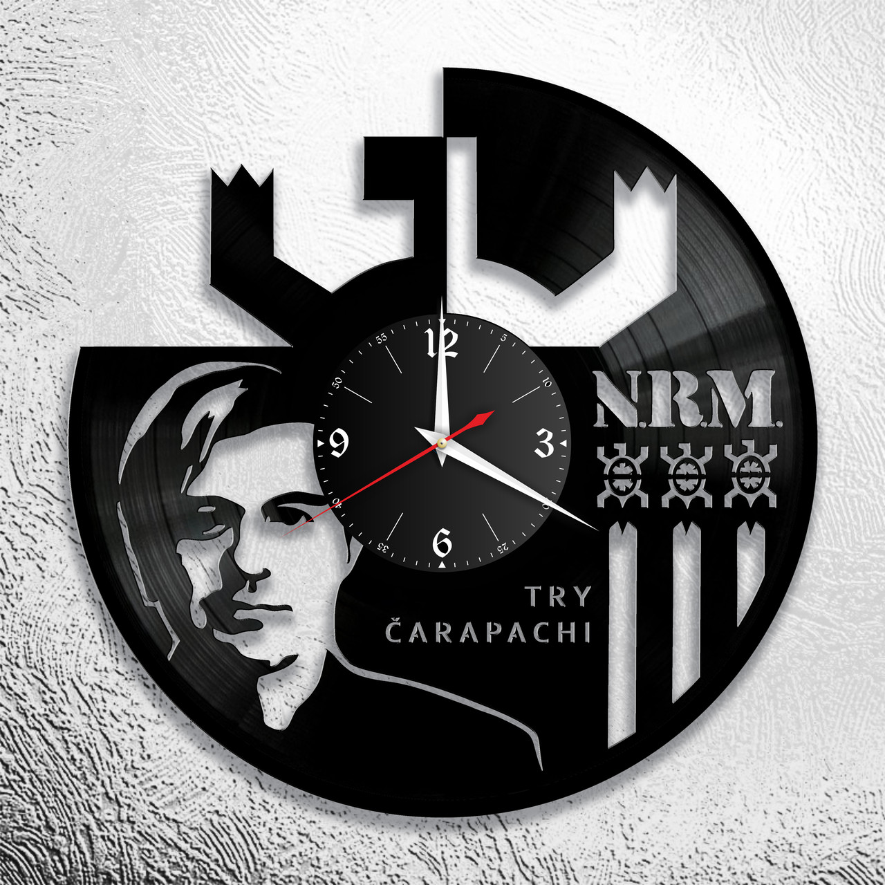 Оригинальные часы из виниловых пластинок "НРМ" версия 1, фото 1