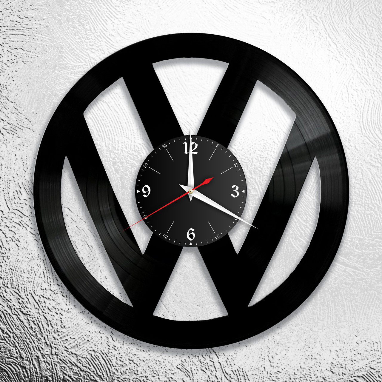 Оригинальные часы из виниловых пластинок  "Volkswagen " версия 1, фото 1