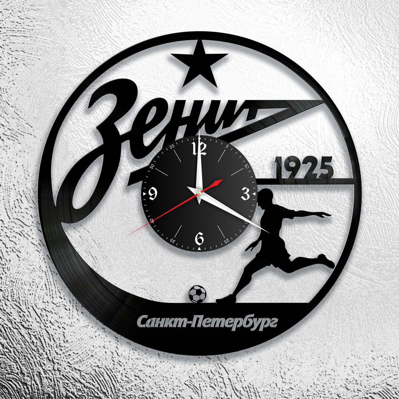 Оригинальные часы из виниловых пластинок  "Зенит" версия 1, фото 1