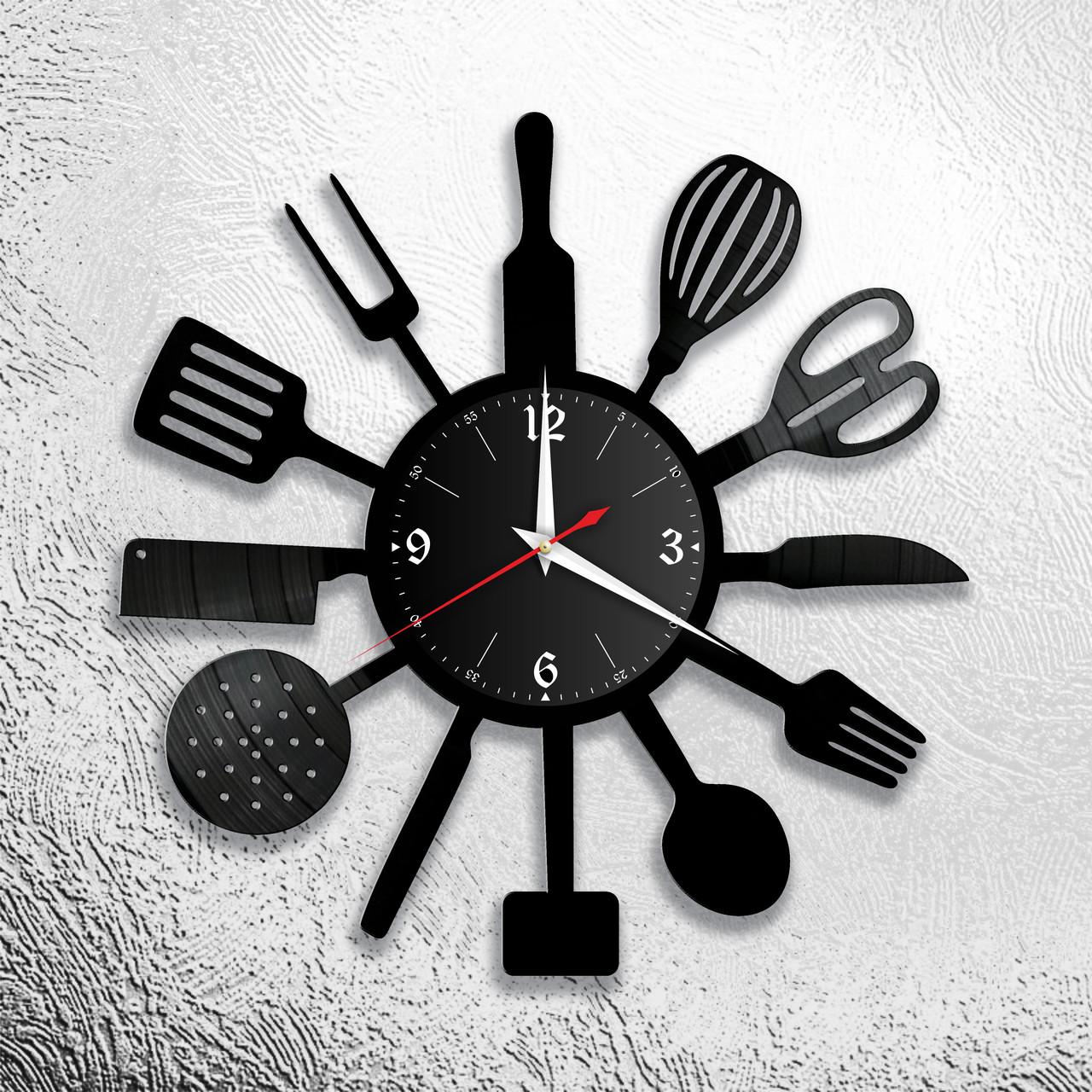 Оригинальные часы из виниловых пластинок "Кухня" Версия 1