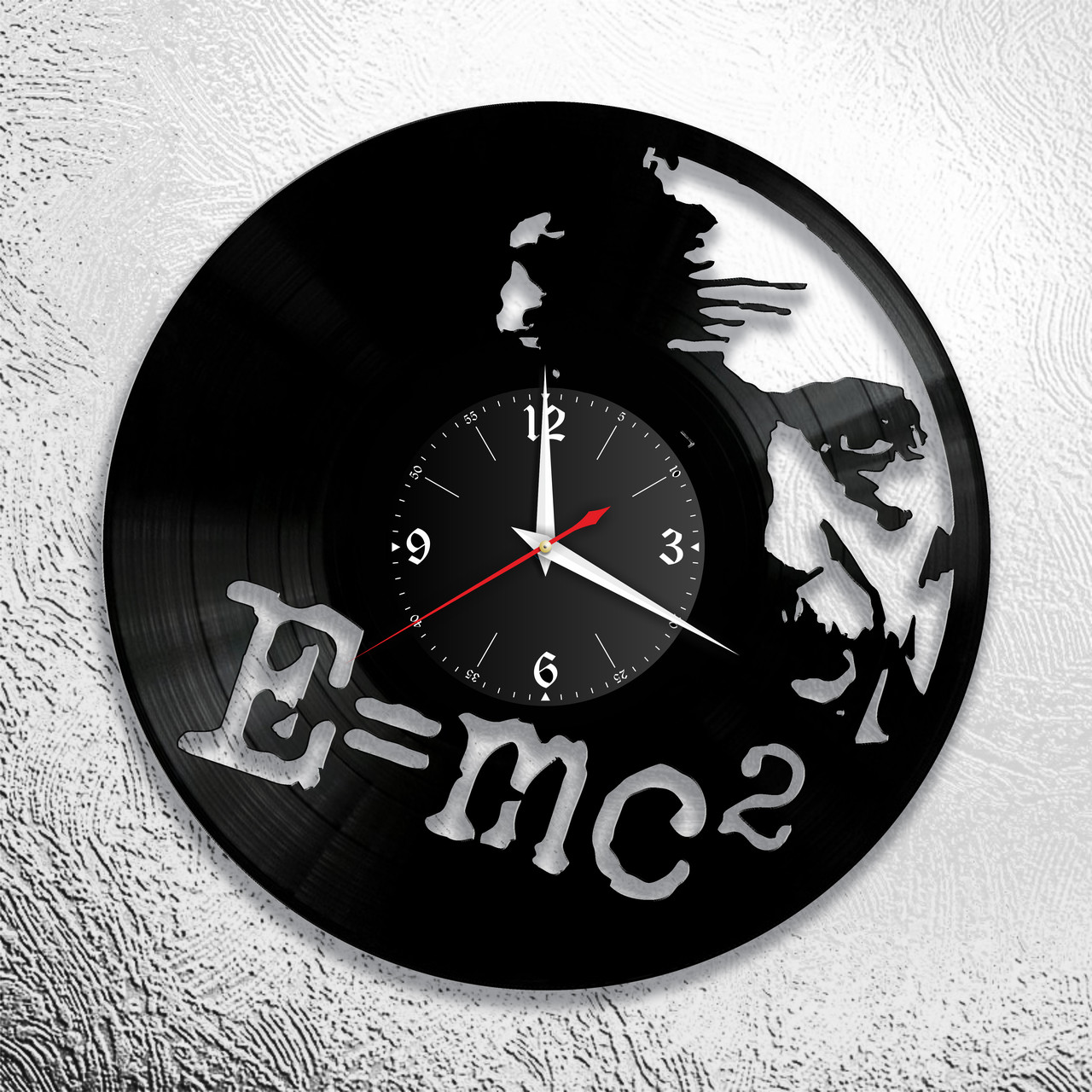 Оригинальные часы из виниловых пластинок "Эйнштейн" версия 1, фото 1