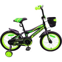 Детский велосипед Favorit Biker 14 (черный/зеленый, 2019)