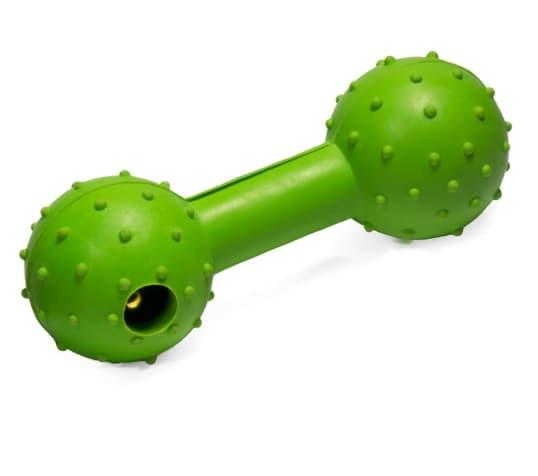 Игрушка для собак из цельной литой резины "Гантель с колокольчиком" 115 мм (12191033) - фото 1 - id-p157691885