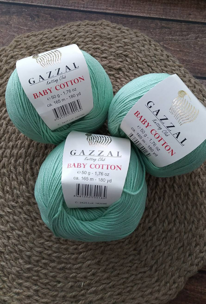 Пряжа Gazzal Baby Cotton цвет 3425