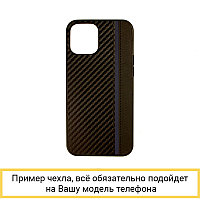 Силиконовый чехол Carbon Tpu Case для iPhone 11 черно-синий