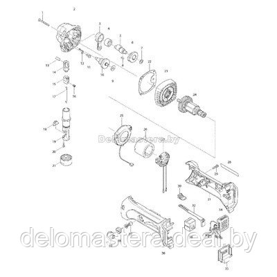 Кнопка выключателя для 9555NB(13), MAKITA (419566-3) - фото 1 - id-p157740841