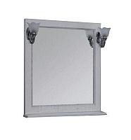 Зеркало Акватон Жерона 85 см белое серебро (1A1587K0GEM20)