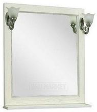 Зеркало Акватон Жерона 85 см белое серебро (1A158702GEM20)