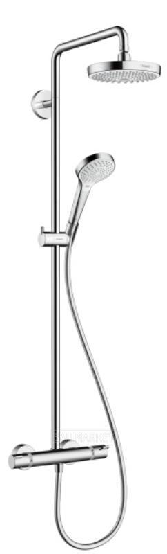 Душевая система Hansgrohe Croma Select S 180 2jet Showerpipe с термостатом (27253400) - фото 1 - id-p157755825