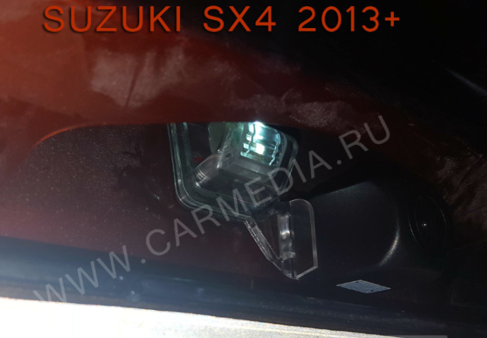 Камера заднего вида Suzuki CX4 2013+ (Хэтчбэк) вместо плафона подсветки номера - фото 2 - id-p157759115
