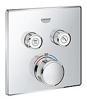 Смеситель скрытого монтажа Grohe Grohtherm SmartControl на 2 выхода с термостатом (29124000)