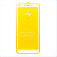 Защитное стекло Full-Screen для Xiaomi Redmi 6A белый (5D-9D с полной проклейкой)