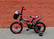 Велосипед детский Delta Sport-14"  черный/красный, фото 2