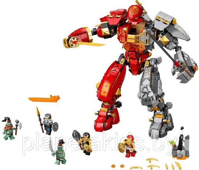 Конструктор LARI Ninja "Каменный робот огня" 976 дет. 7182, аналог Лего Ниндзяго (аналог Lego Ninjago 71720) - фото 2 - id-p157763832
