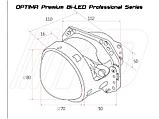 Светодиодные би-линзы Optima Premium Bi-LED LENS Professional Series 3.0", фото 5