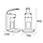 Локтевой дозатор PUFF-8193 для жидкого мыла и антисептиков (спрей/капля) с каплесборником (1000мл) настольный, фото 9