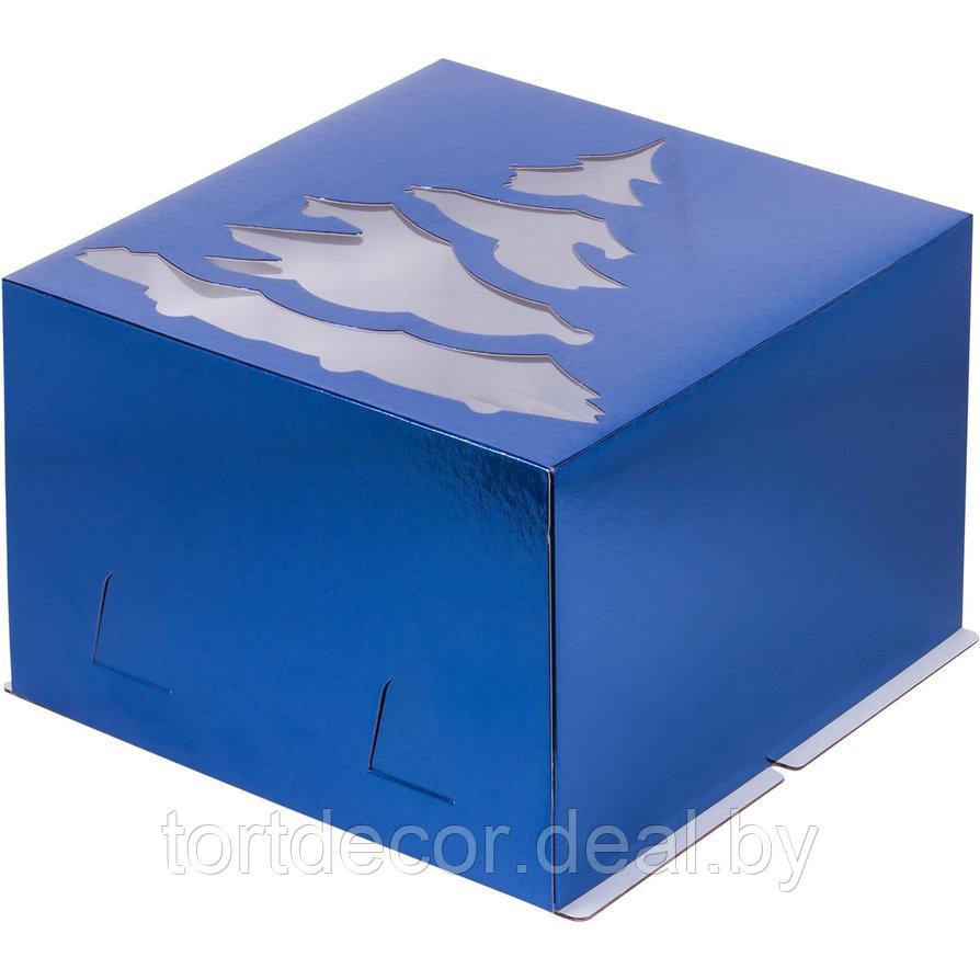 Коробка синяя 30х30х19 см синяя - фото 1 - id-p157792618