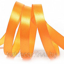 Лента атласная  ярко-оранжевый 12 мм 30 ярдов