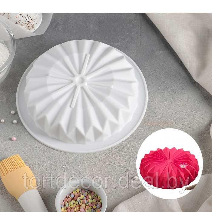 Форма для муссовых десертов и выпечки «Оригами», 18,5×18,5 см, цвет белый - фото 1 - id-p157792842