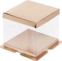 Коробка для торта прозрачная, 260*260*280 мм