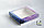 Коробка с прозрачным окном 200х200х50 Фиолетовая (крафт дно), фото 2