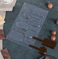 Форма пластиковая Шоколад фигурный 22×13 см