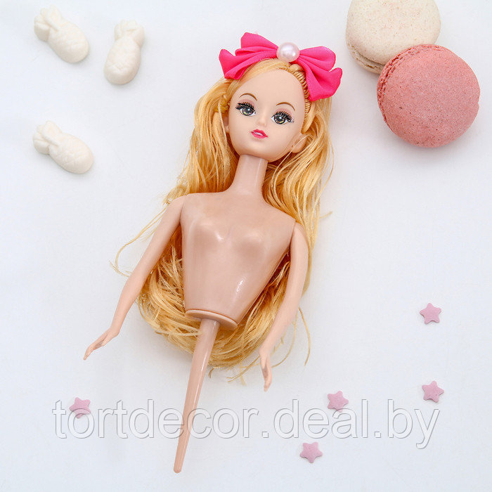 Кукла для торта пластик Сандра 18×7×4,5 см, МИКС - фото 1 - id-p157793422