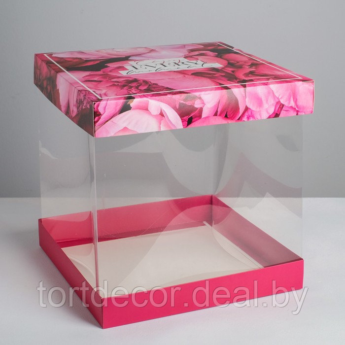 Коробка для торта складная "Enjoy", 30*30 см - фото 1 - id-p157793478