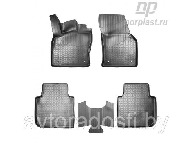 Коврики для Skoda Kodiaq (2017-) / Volkswagen Tiguan Allspace (2017-) 3D / Шкода Кодиак (Norplast)