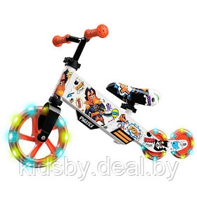 Детский беговел Small Rider Turbo Bike (оранжевый) светящиеся колеса трансформер