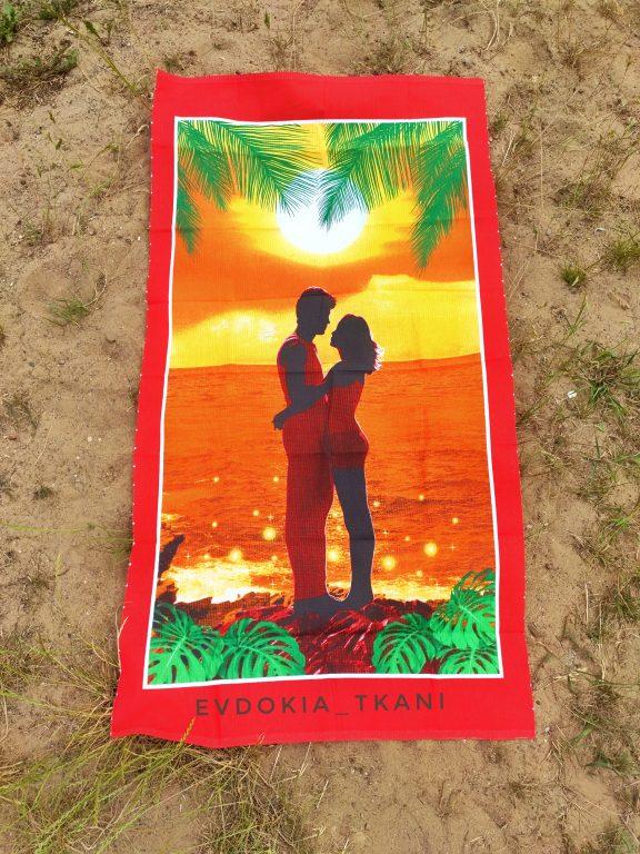 Пляжное вафельное полотенце "Пара" - фото 1 - id-p157815672