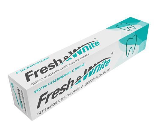 Зубная паста Fresh & White Эктра отбеливание с мятой, 135 г - фото 1 - id-p156505796