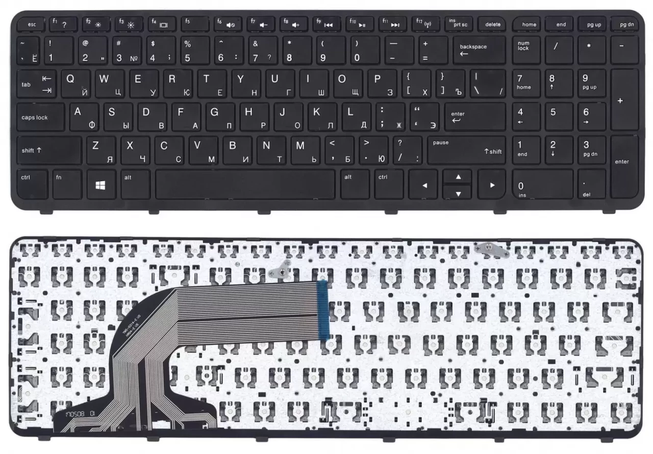 Клавиатура для ноутбука HP 350 G2, черная