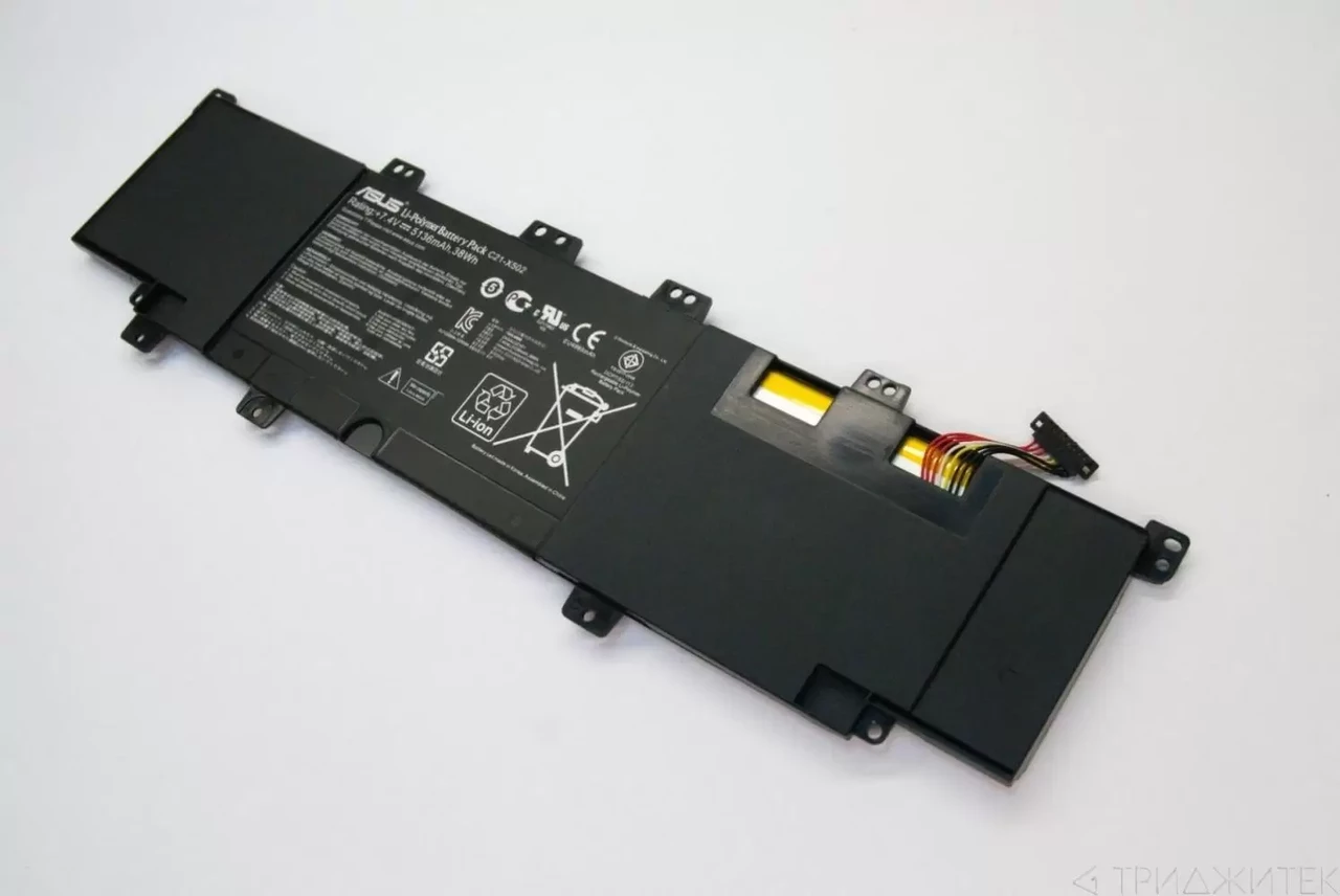 Аккумулятор (батарея) C31-X502 для ноутбука Asus PU500CA, S500CA, X502C, 4000мАч, 11.1B, черный, Li-pol
