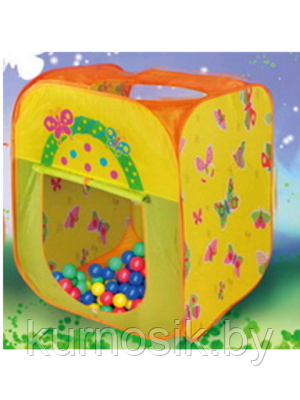 Игровой домик с мячиками (100шт) Butterfly Ching Ching квадратный