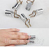 Многоразовые формы для наращивания ногтей 5шт/уп серебро, фото 4