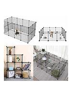Вольер для домашних животных 24 секции с дверцей, 35x35см, металл, пластик (Pet Cage. 24 pcs with door.)