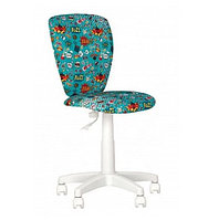 Стул POLLY GTS white PL55, СМ-01 (бирюзовый)