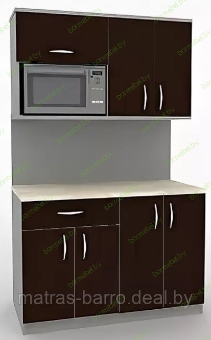 Кухня малая 1200 мм (ДСП дуб венге/серый) - фото 1 - id-p157842602